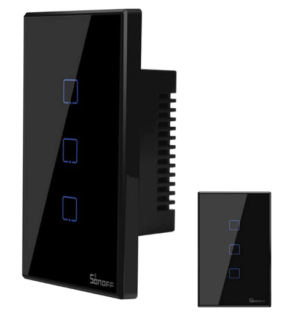 SONOFF TX_ T3_ US_ 3C_ Black Series WiFi Wall Switches