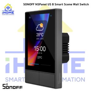 🔌SONOFF NSPanel US B Smart Scene Wall Switch مفتاح جداري ذكي للتحكم بالمشاهد لون اسود