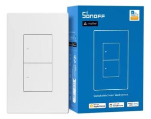 SONOFF SwitchMan Smart Wall Switch-M5 Matter (White) 2- Gang